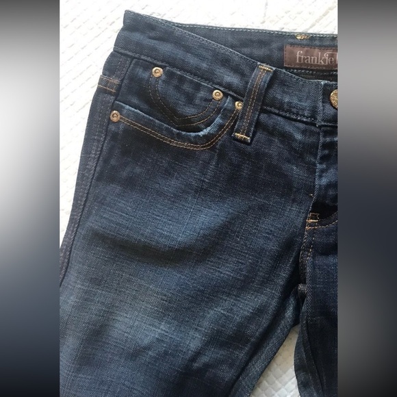 NWOT frankieb low rise gold f slim bootcut jean - Picture 3 of 6